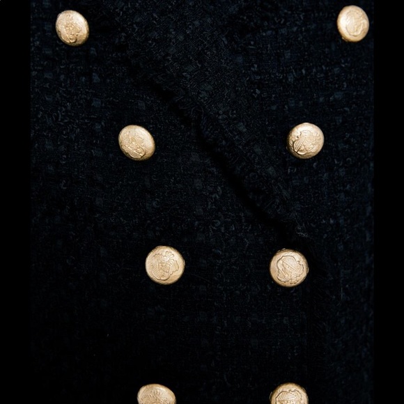 Zara tweed black Coat / Jacket - Picture 7 of 9